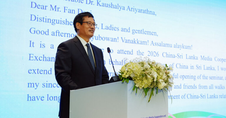 Chinese Ambassador Calls for Stronger China–Sri Lanka Media Cooperation
