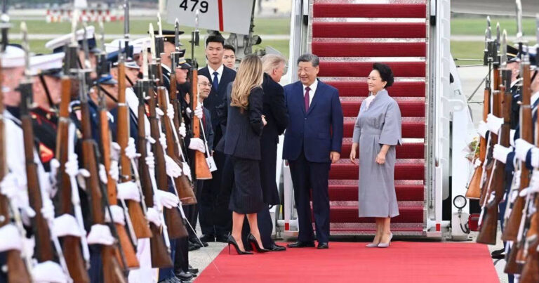 President Xi Jinping Arrives in Washington for State Visit, Welcomed by President Trump
