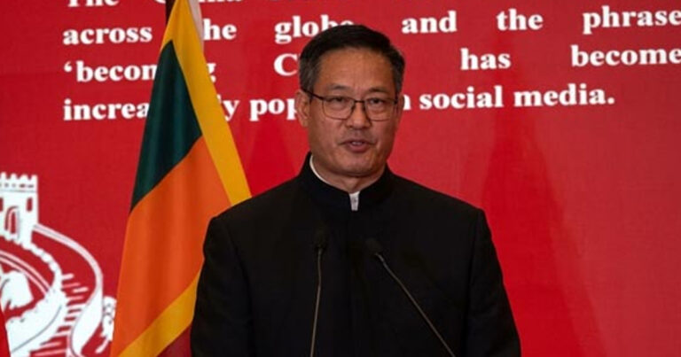 Ambassador Wei Huaxiang Highlights China Sri Lanka Friendship at China’s 77th National Day Reception
